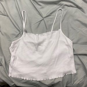 spaghetti strap cropped tank